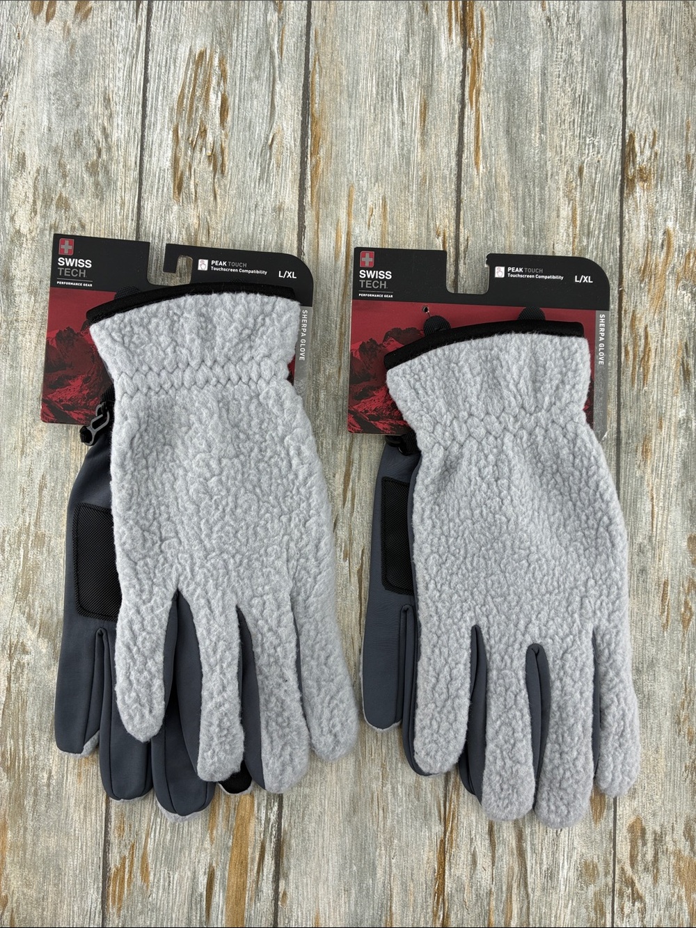 Men’s Swiss Tech Sherpa Winter Gloves 2-Pack Size L/XL